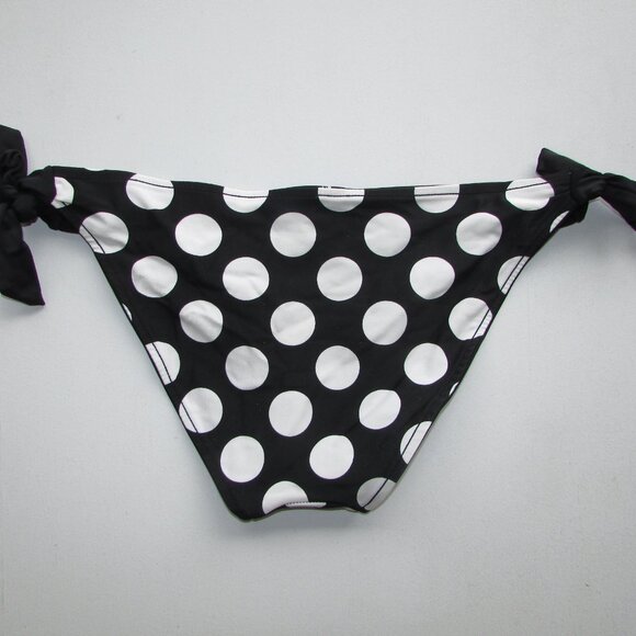 Reversible Black and White Polka Dot Bikini Bottoms - Picture 3 of 5